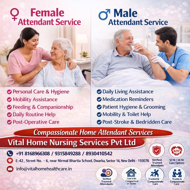 Male Attendant Service in Gurgaon