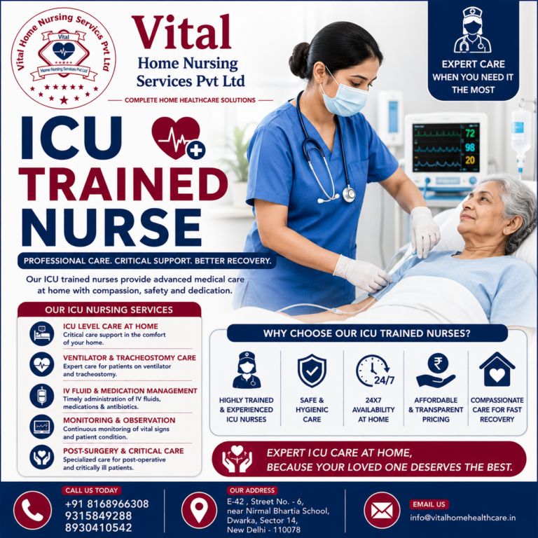 ICU Trained Nurse in Gurgaon (Gurugram)