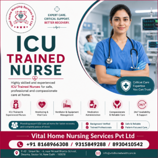 ICU Trained Nurse in Noida